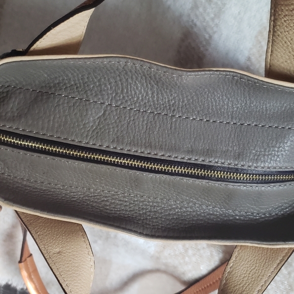 orYANY Lian Color Block 100% Pebble Leather Hobo Bag - Picture 5 of 13